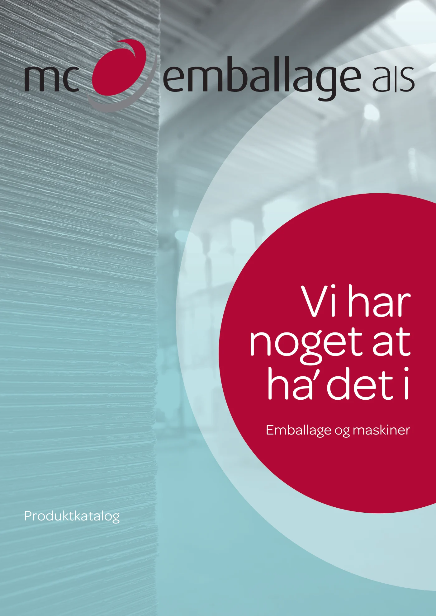Side 1 af MC emballage A/S produktkatalog emballage & maskiner 2026