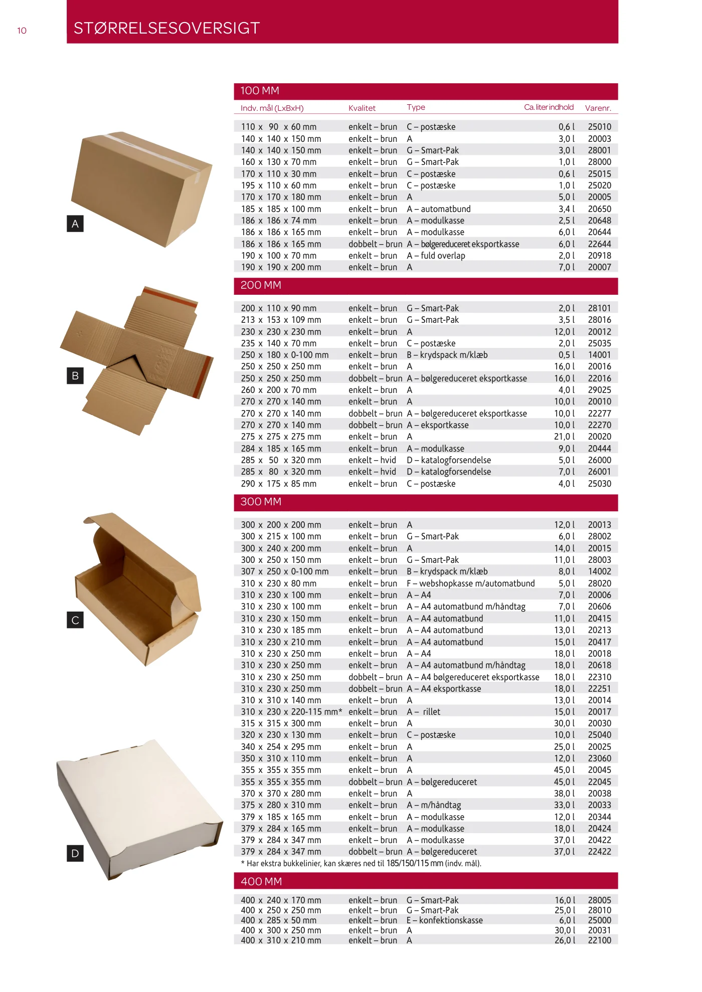 Side 10 af MC emballage A/S produktkatalog emballage & maskiner 2026
