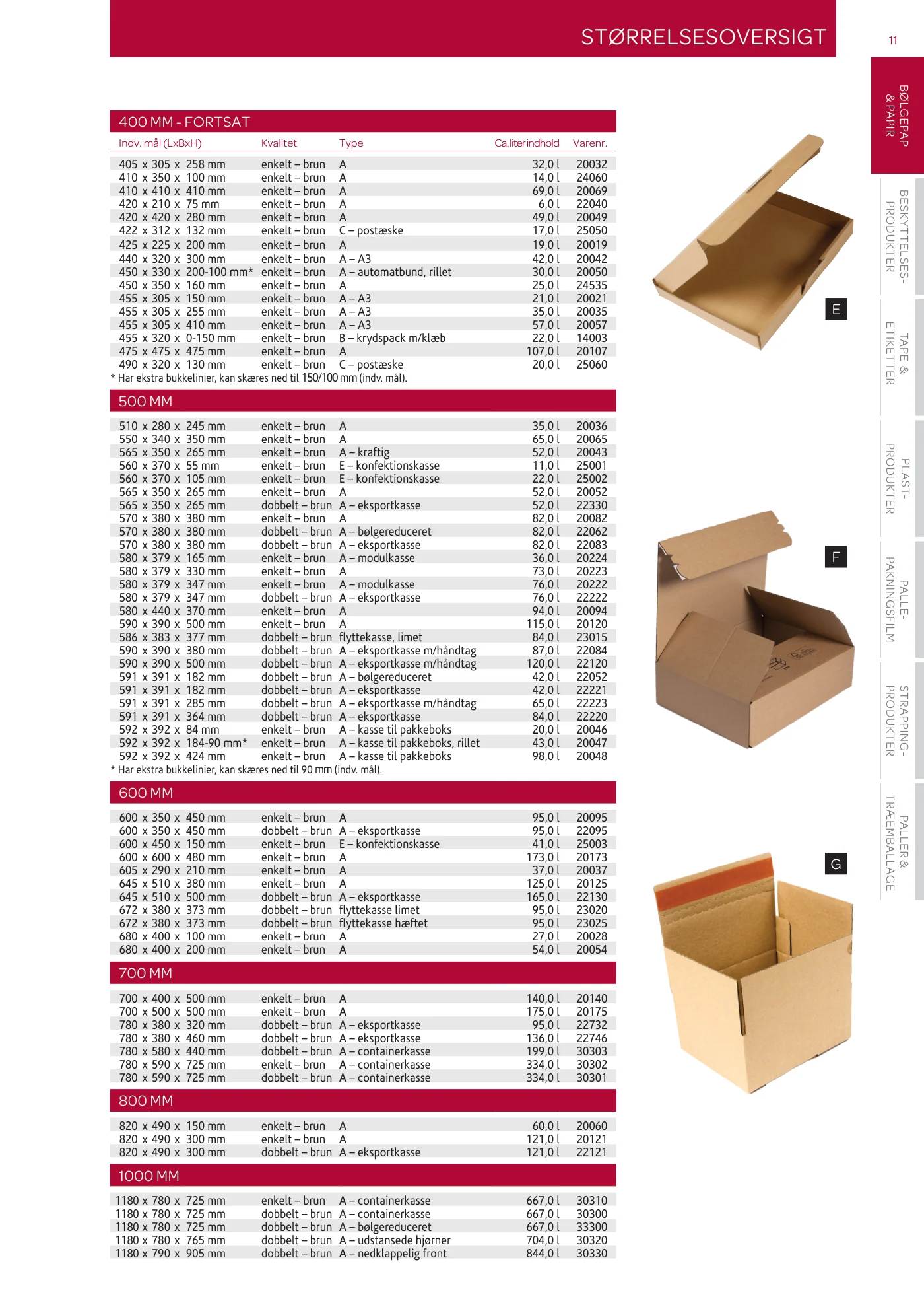 Side 11 af MC emballage A/S produktkatalog emballage & maskiner 2026