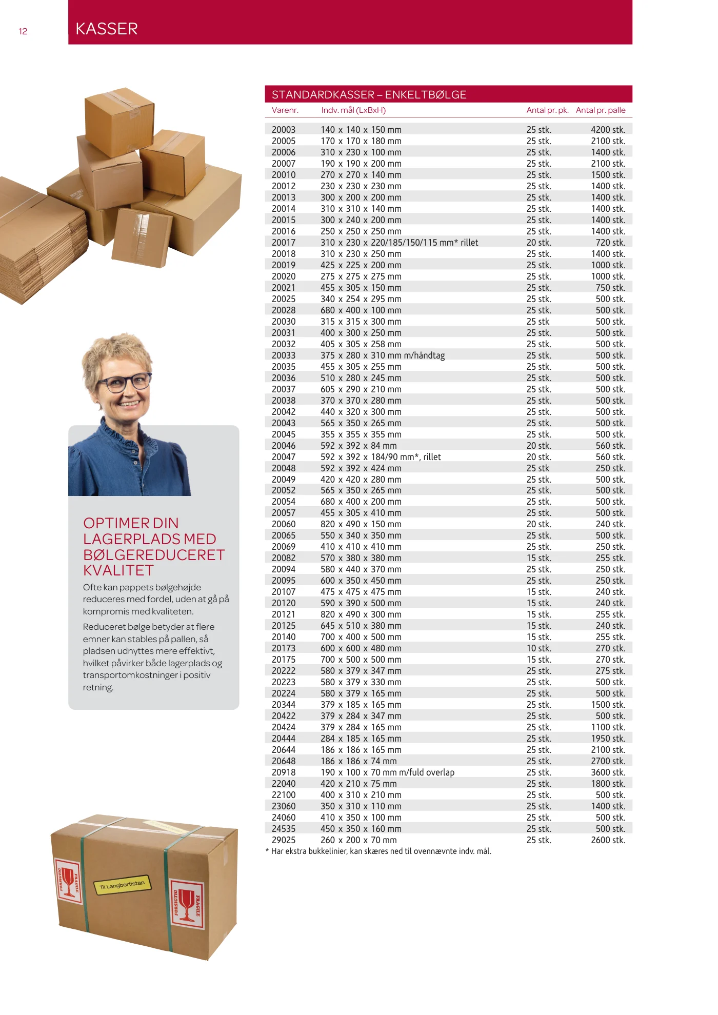 Side 12 af MC emballage A/S produktkatalog emballage & maskiner 2026