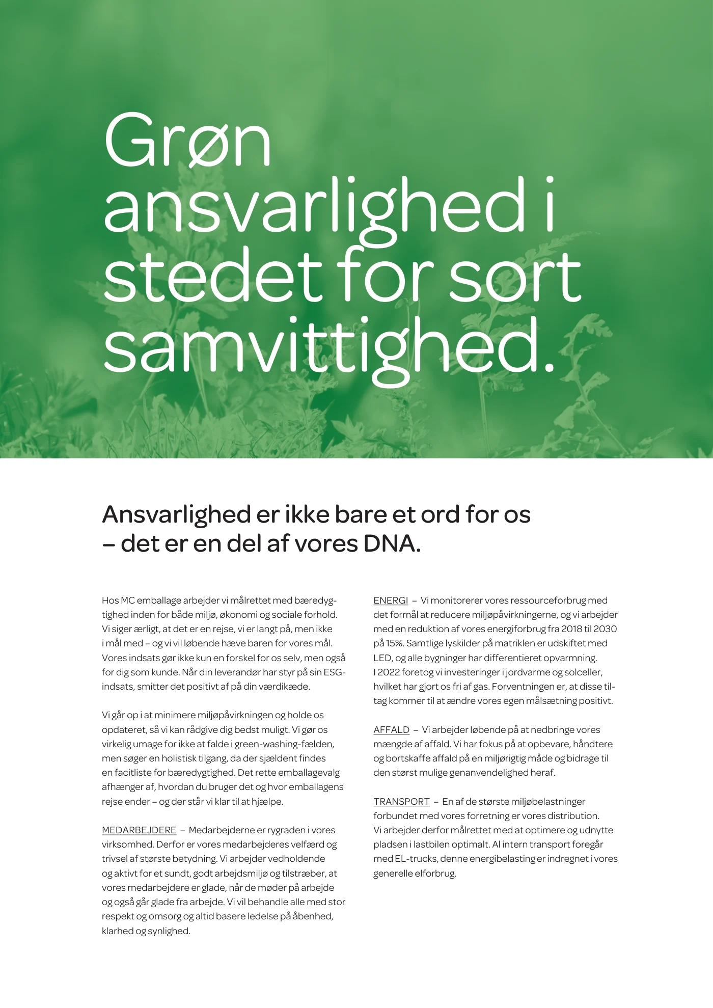 Side 14 af MC emballage A/S produktkatalog emballage & maskiner 2026
