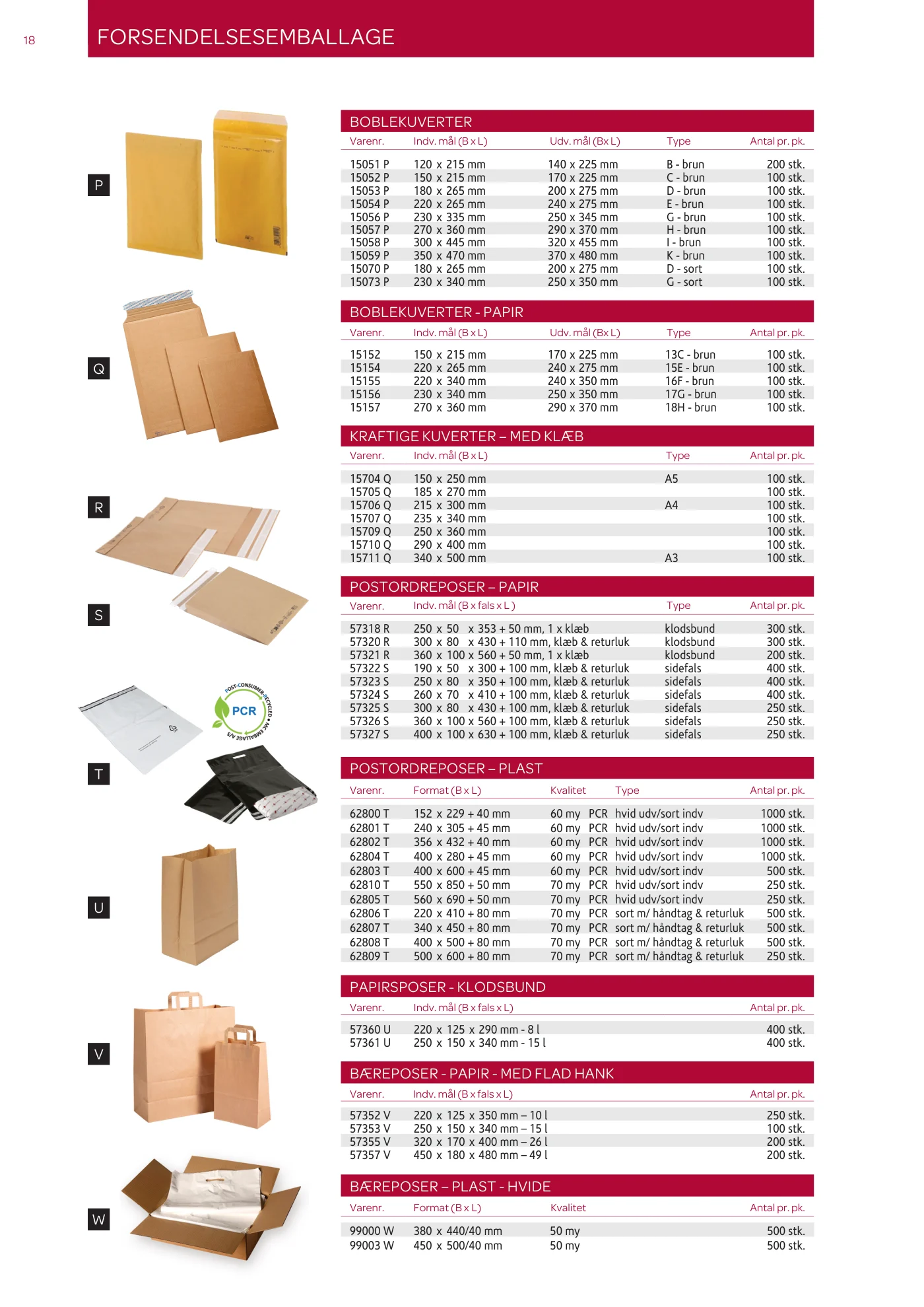 Side 18 af MC emballage A/S produktkatalog emballage & maskiner 2026