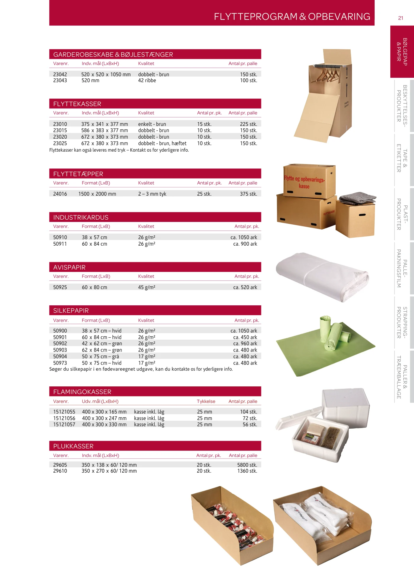 Side 21 af MC emballage A/S produktkatalog emballage & maskiner 2026