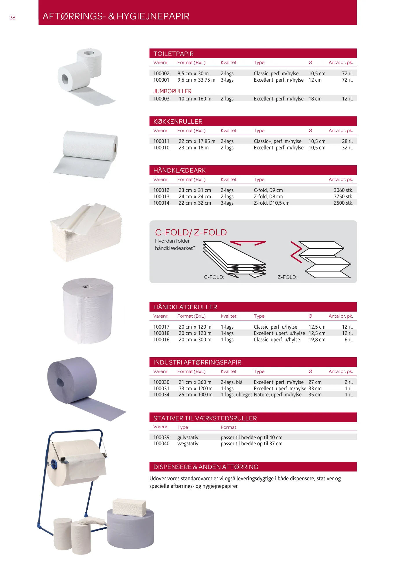 Side 28 af MC emballage A/S produktkatalog emballage & maskiner 2026