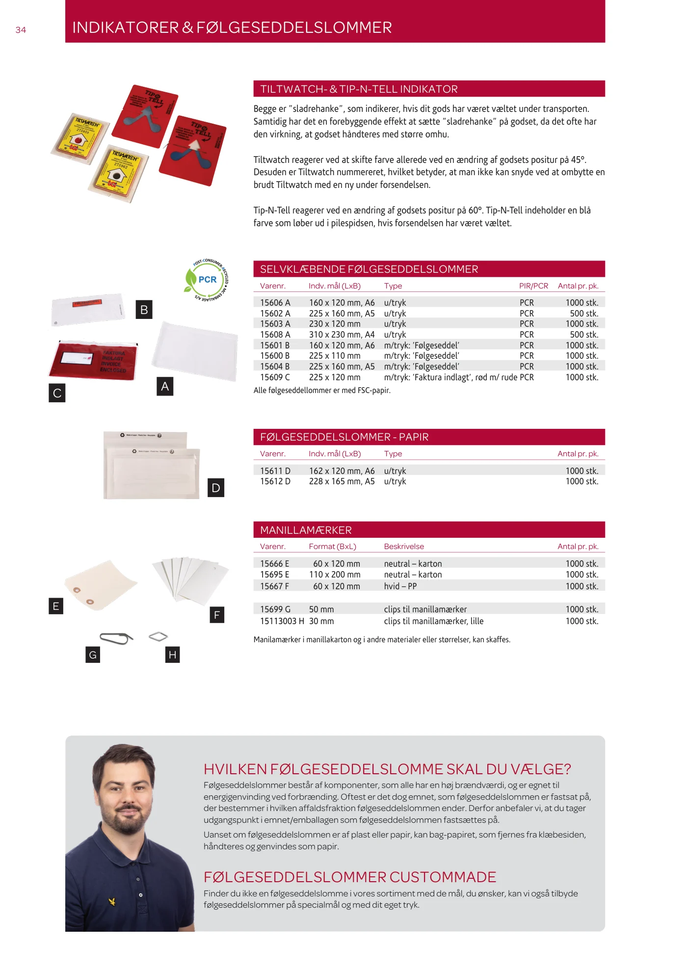 Side 34 af MC emballage A/S produktkatalog emballage & maskiner 2026