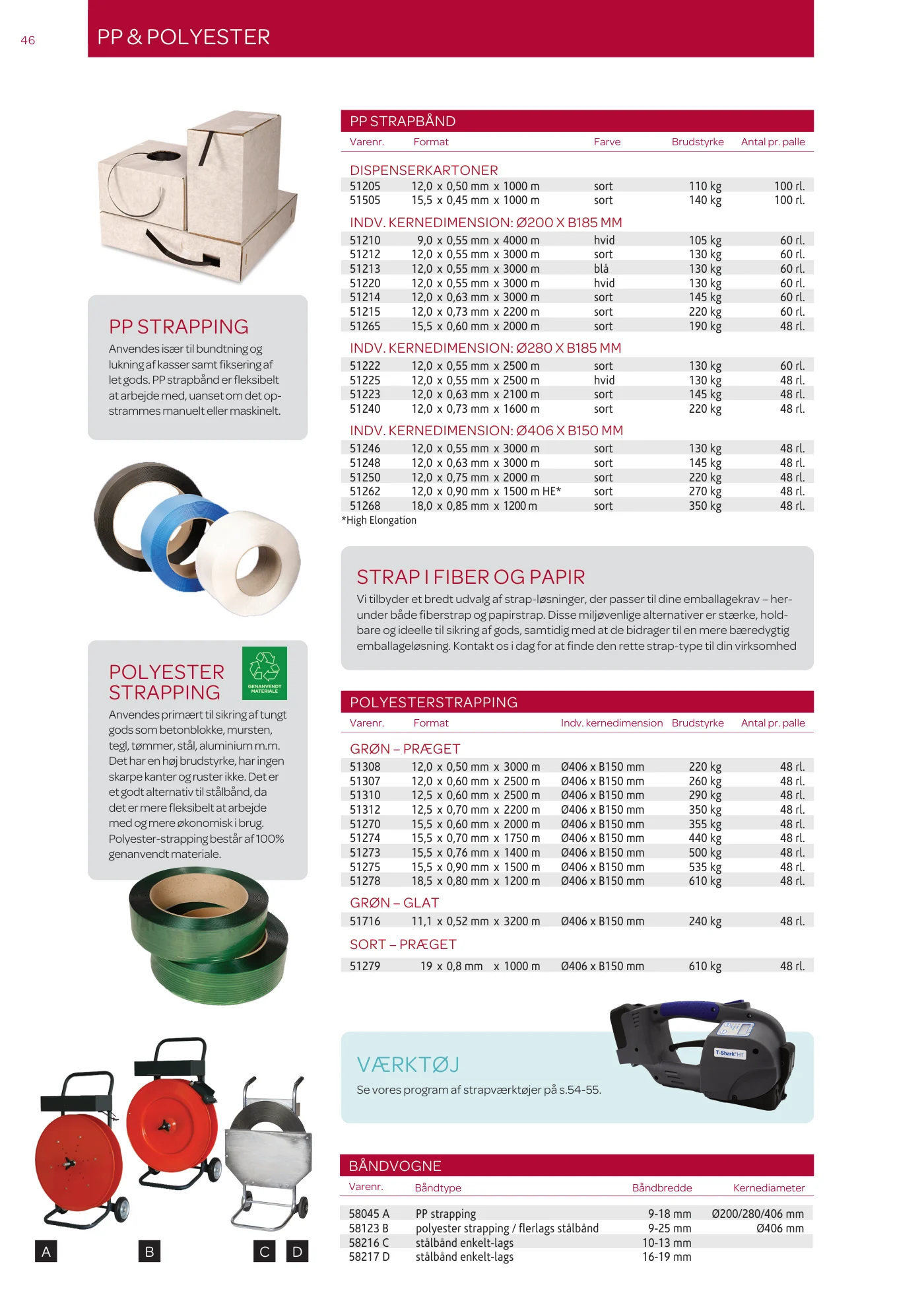 Side 46 af MC emballage A/S produktkatalog emballage & maskiner 2026