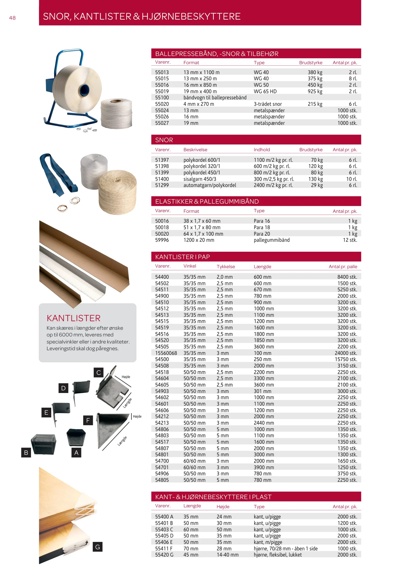Side 48 af MC emballage A/S produktkatalog emballage & maskiner 2026