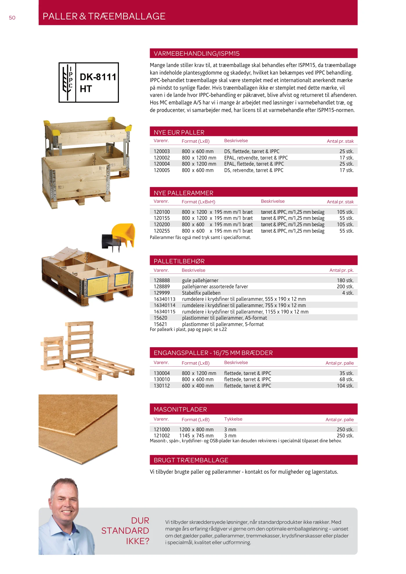 Side 50 af MC emballage A/S produktkatalog emballage & maskiner 2026