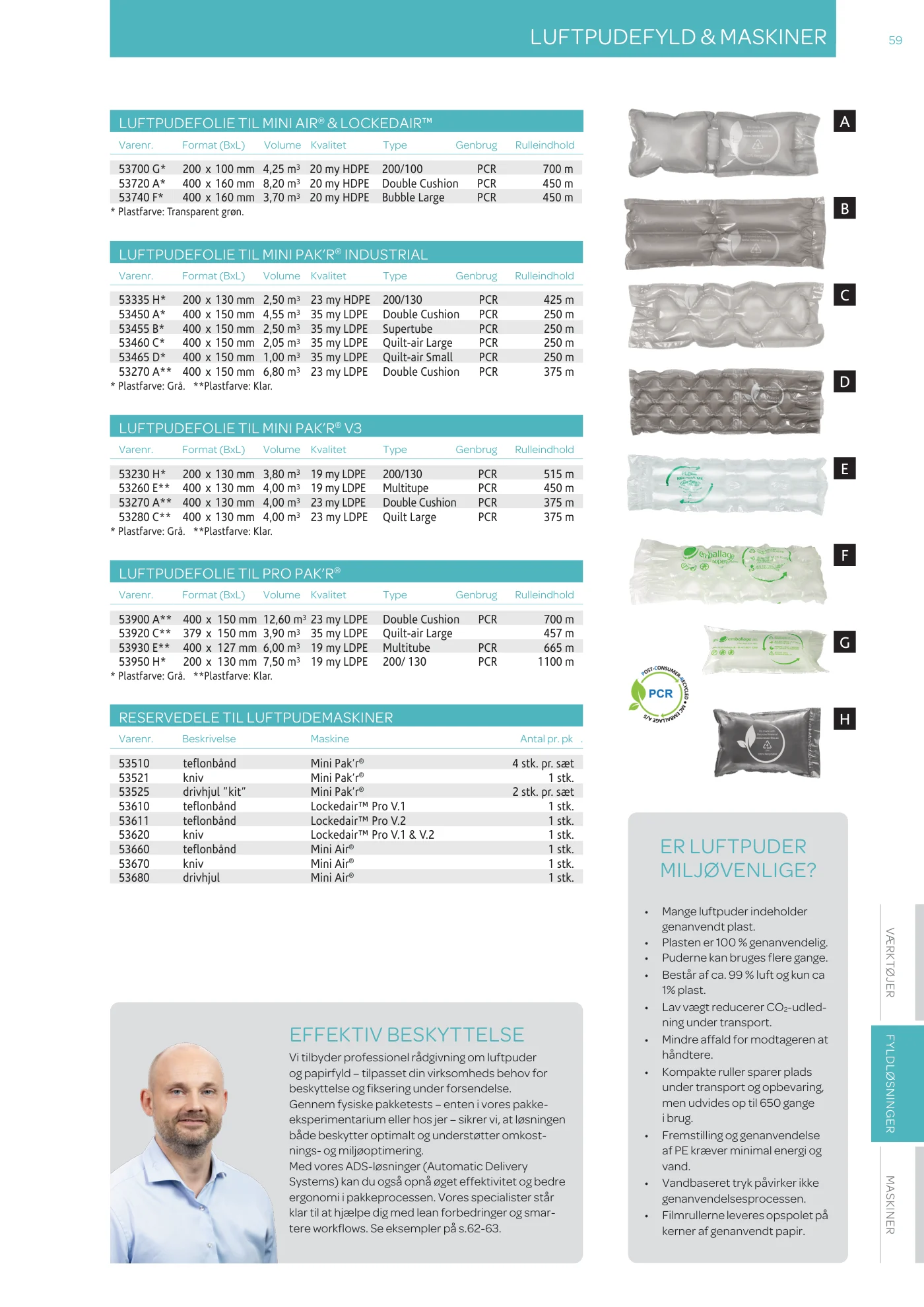 Side 59 af MC emballage A/S produktkatalog emballage & maskiner 2026