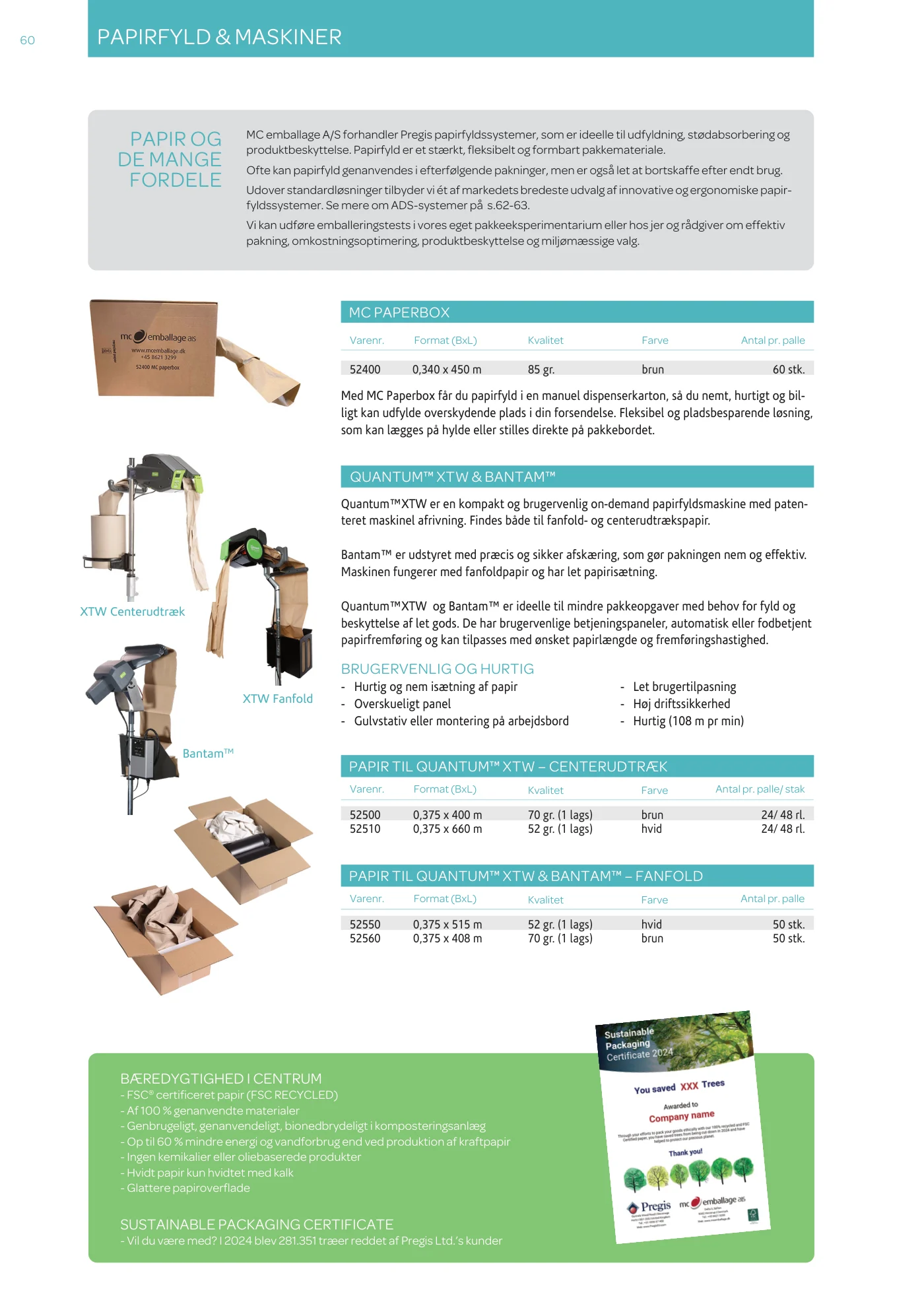 Side 60 af MC emballage A/S produktkatalog emballage & maskiner 2026