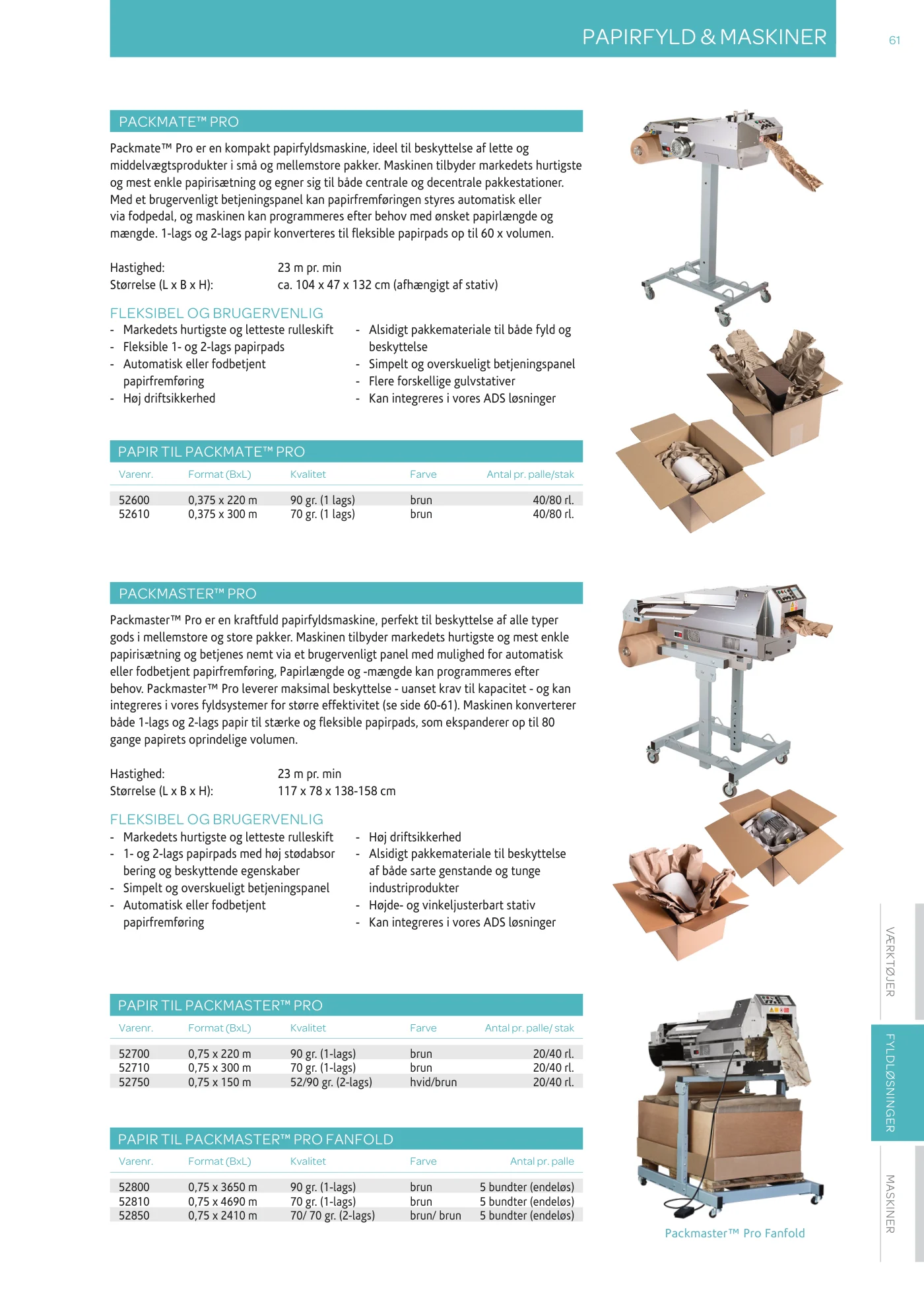 Side 61 af MC emballage A/S produktkatalog emballage & maskiner 2026