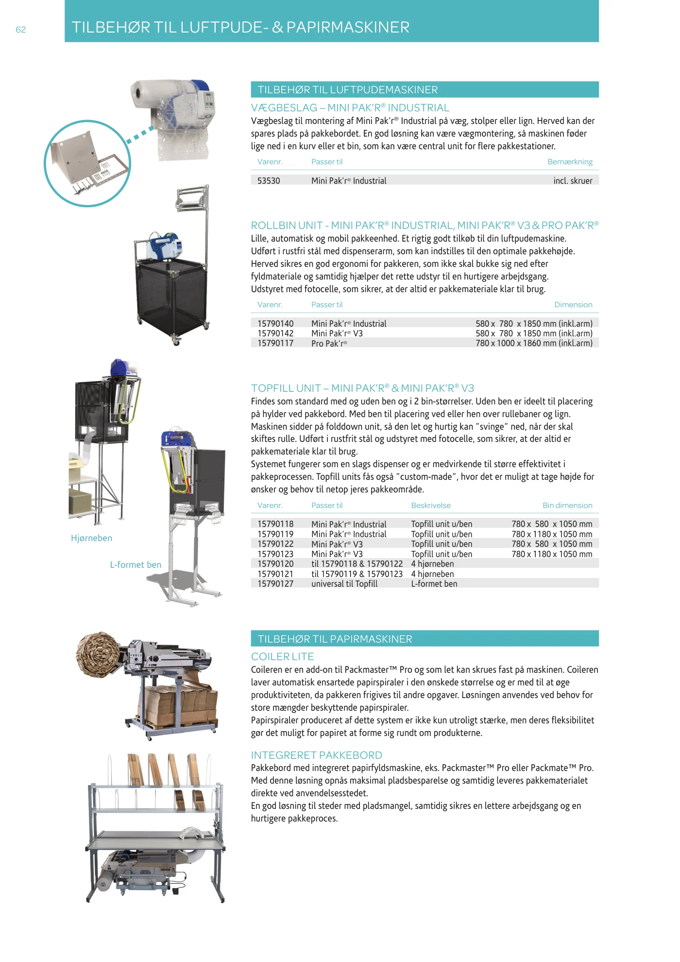 Side 62 af MC emballage A/S produktkatalog emballage & maskiner 2026