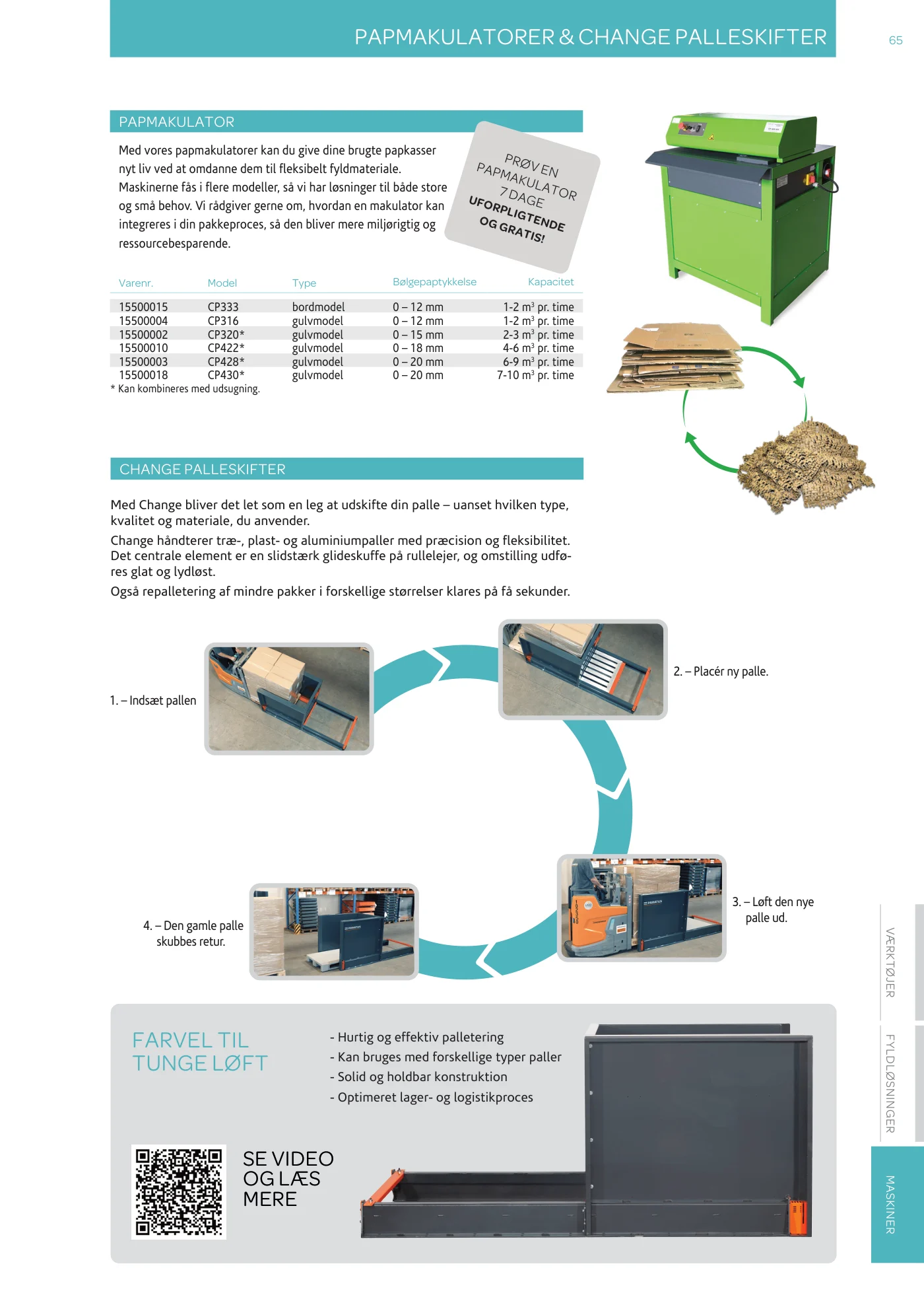 Side 65 af MC emballage A/S produktkatalog emballage & maskiner 2026