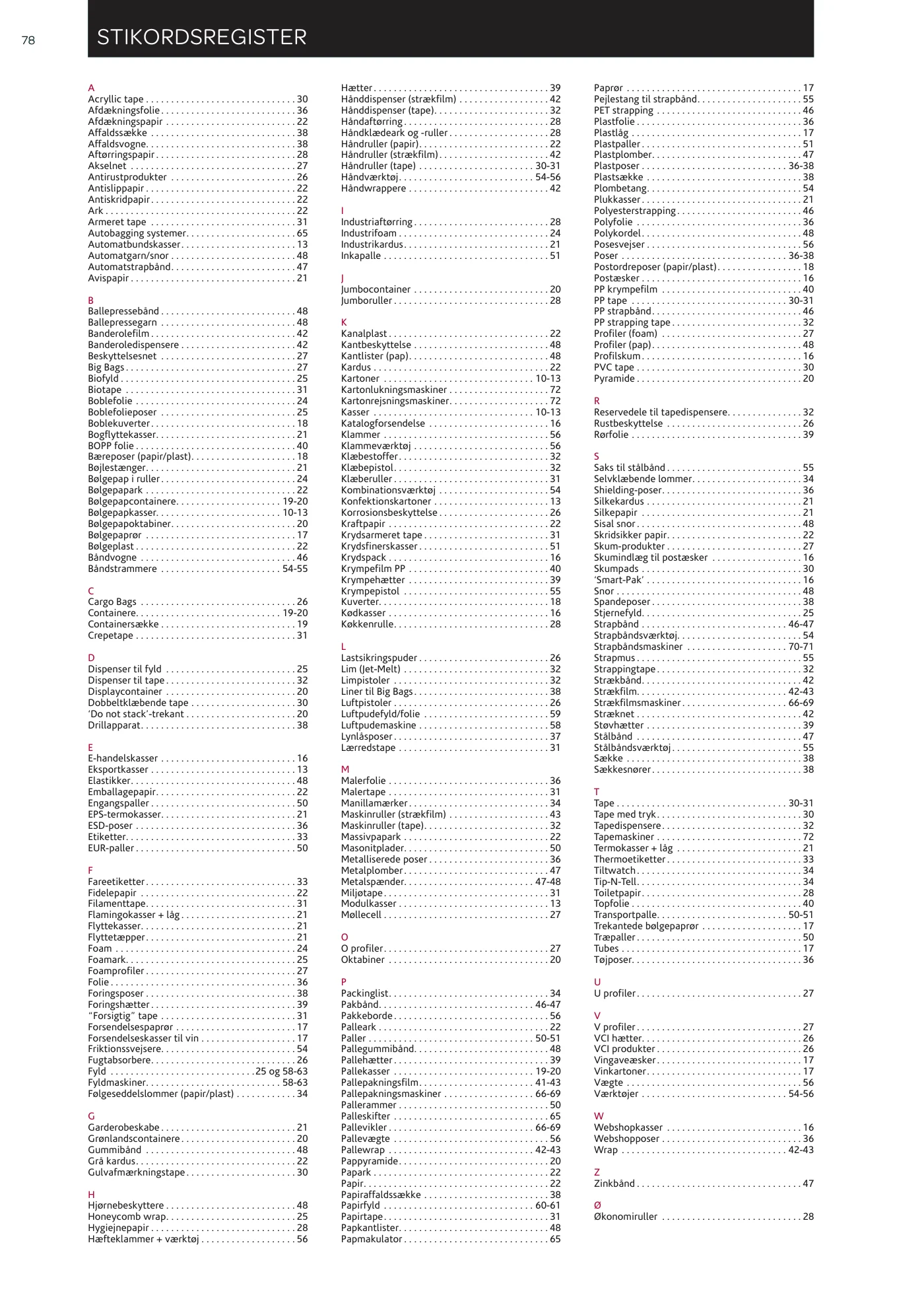 Side 78 af MC emballage A/S produktkatalog emballage & maskiner 2026