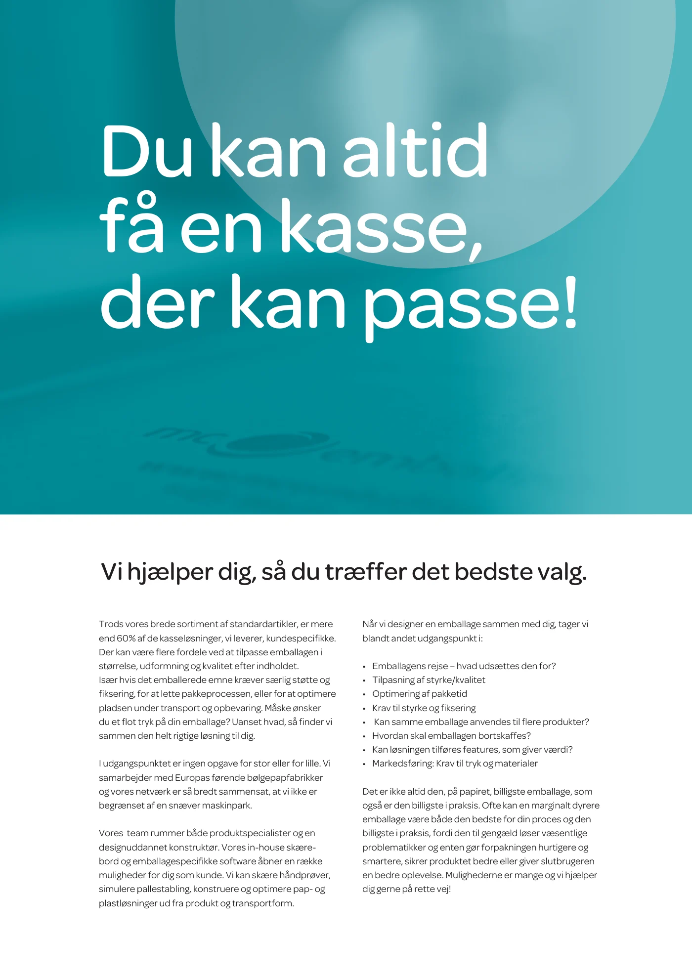 Side 8 af MC emballage A/S produktkatalog emballage & maskiner 2026